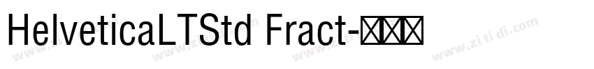 HelveticaLTStd Fract字体转换